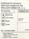 B BRAUN Ext Set Braun V5484 Standard Bore Extension Set 31â€ CS/50