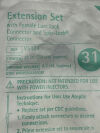 B BRAUN Ext Set Braun V5484 Standard Bore Extension Set 31â€ CS/50