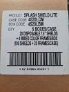 SPLASH SHIELD INC 4520LCM FACIAL PROTECTION SHIELD SPLASH SHIELD LITE 100SHIELDS + 20 FRAMES /CASE