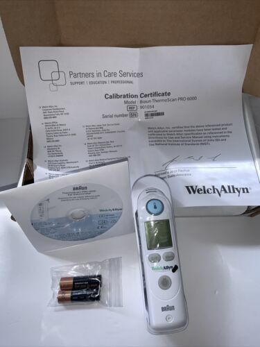 New WELCH ALLYN Braun ThermoScan Pro 6000 Thermometer For Sale - DOTmed  Listing #3659166