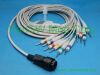 PANSWMED EKG-10064 compatible Heyer Sadaat Neptune ECG cable ten leads SPO2 Probe