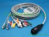 PANSWMED EKG-10064 compatible Heyer Sadaat Neptune ECG cable ten leads SPO2 Probe