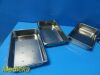 VOLLRATH Lot of 5 Dittmar  Stainless Steel  Surgical Instrument Tray