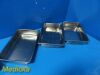 VOLLRATH Lot of 5 Dittmar  Stainless Steel  Surgical Instrument Tray