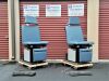 RITTER Midmark  Power Exam Chair Table 119 w New Custom Denim Upholstery (Foot Control) Exam Chair