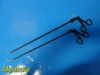 V. MUELLER 2X  LA8247 Biopsy Punch, Serrated 5mm x 35cm W/ Hook Scissors