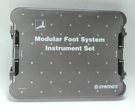 SYNTHES 690.354.50 Modular Foot System Instrument Case LID Replacement LID ONLY