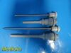 R. WOLF 2X Richard Wolf 8920.021 / 8920.023 Trocar Punches W/ Threaded Sheath ~ Trocar