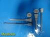 R. WOLF 2X Richard Wolf 8920.021 / 8920.023 Trocar Punches W/ Threaded Sheath ~ Trocar