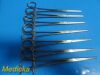 SKLAR Lot of 7  36-3180    Intestinal Forceps, 8", 1X2 Teeth, Straight