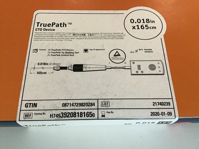 BOSTON SCIENTIFIC 3920818165 TruePath CTO Device, Exp 01/2020 J0121