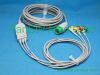 PANSWMED XDX-10055 compatible Biolight M9500 ECG trunk cable, ECG leads SPO2 Probe