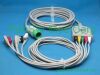 PANSWMED XDX-10052 compatible Spacelabs ECG trunk  cable leads SPO2 Probe