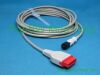PANSWMED IBP-10004 compatible GE Medical IBP cable, for Medex Logical SPO2 Probe