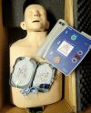 LAERDAL C1030 Torso Manikin & Philips AED Trainer 2 with Smart Pads II electrodes Training Aids