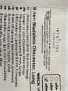 INTUITIVE 8mm Bladeless Obturator, Long 470360  Exp.2022-09 to 2022-10  (K1) 470360 8mm Bladeless Obturator, Long