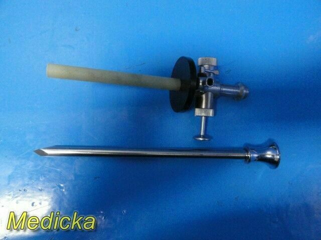 WECK P/N 111086 Trumpet Valve Cannula 9.5mm W/ EDER 8012 Trocar Reusable Cannula