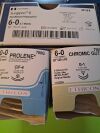 ETHICON PROLENE SUTURE 10, 6-0  & CHROMIC 6.0 PROLENE & CHROMIC  SUTURE  [X]