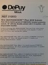 DEPUY 212033 Mini QUICKANCHOR PLUS #2/0 SUTURE