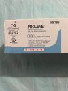 ETHICON M8755 PROLENE Polypropylene Monofilament Suture, Blue, BV175-8 Needle, Double-Armed, Size 7-0, 2