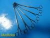 JARIT Lot of 5  475-470 Randell Kidney  Stone Forceps, 1/4 Curve, 9-1/4"