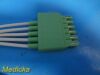 DRAEGER Medical MS16546 ECG 5 Lead Single-Pin, AHA 1M, OEM Leads