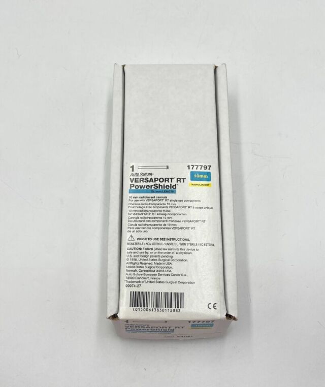 AUTOSUTURE 177797 VersaPort RT PowerShield 10mm Radiolucent Cannula, 100mm Length