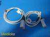 MASIMO 2X  Set LNCS 2285 SpO2 Extension  Cable W/ 1864 Finger Clip Sensors