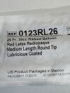 BARD Red Latex Radiopaque 0123RL26  Exp. 2023-01  (M47) 0123RL26