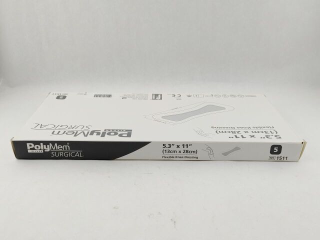 POLYMEM 1511  Box 5: Silver Surgical Flexible Knee Dressing 5.3" x 11"