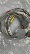 NIHON KODEN BJ-901D  BJ-901D EKG Cable 10 Leads Wires 15 Pins Needle European Standard Connector ECG unit