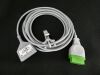 GE 412944-002 Multi-Link 3-Lead ECG Neonatal Cable, DIN, IEC, 12 ft Bedside Monitor