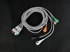 GE 411200-005 ECG Multi-Link Leadwire Set, 5-Lead Snap, Mixed, 51", AHA Bedside Monitor
