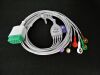 GE G5112S One-piece ECG cable, 5 leads, Snap, AHA Bedside Monitor
