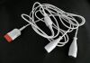 GE 2021196-003 ABBOTT TRANSPAC IV DUAL IBP CABLE 3.6m/12ft long Bedside Monitor