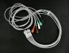 GE 411200-002 ECG Multi-Link Leadwire Set 51 inch, 5 -leads snap Bedside Monitor