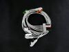 GE 545318 ECG Lead Wire Set 5 Lead Grabber Clip to Dual 5 Pin Connector, 1.25m/ 47in, AAMI Bedside Monitor