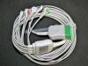 GE CBM-05NA-10AS-0001 Marquette One piece fixed ECG cable, with snap, 5 leads, AHA Bedside Monitor
