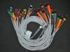 GE 2016033-001N CARDIOLOGY 14 LEAD CABLE/LEADWIRE SET, AHA, BANANA Bedside Monitor