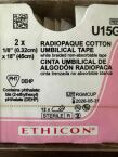 ETHICON U15G RADIOPAQUE COTTON UMBILICAL TAPE 2X