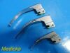 GE 13 x SUNMED Greenline Series Fiber Optic MIL/MAC Laryngoscope Blades
