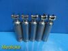 5 x Propper Sunmed WA 60300 Autoclave SS Standard Laryngoscope Handles