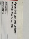 COOK MEDICAL Open-End Ureteral Catheter G14818  Exp. 2022-11  (K34) G14818 Open-End Ureteral Catheter