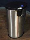 Waste receptacle with lid: