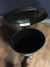 Waste receptacle with lid: