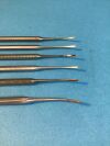 Crochet Phlebotomy Hook retractors:  Assorted sizes of Stainless Phlebectomy Hooks
- 6 count