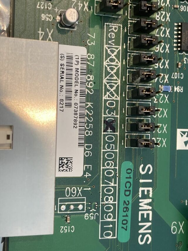 SIEMENS 7387892 Siemens Interface Board LWL INT D6 Avanto System. Part for Sale or Rent. New and Refurbished. MRI Scanner