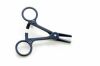 2096M1 Blue Plastic Occluding Clamp w/ Smooth Jaws 4.3".