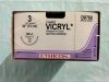 ETHICON D8768 (Box of 12) 3 COATED VICRYL UNDYED 1X30" MO-4 (Exp 2024)