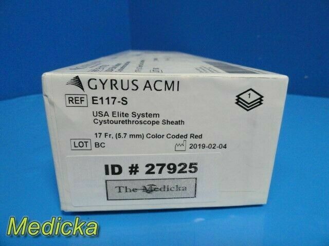 GYRUS ACMI 2019  E117-S Elite Series Cystourethroscope Sheath, 17 Fr, NEW